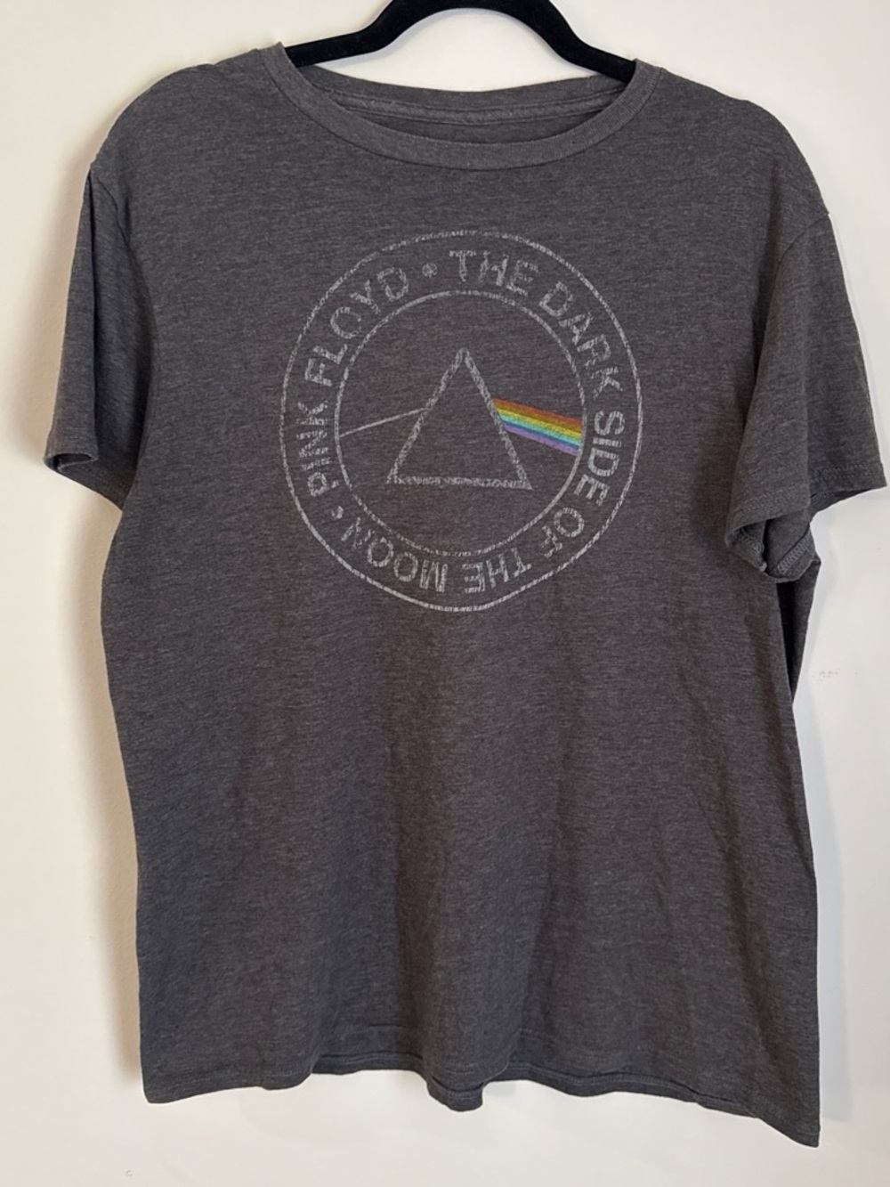 Pink Floyd Gray Short Sleeve Prism Logo Tee